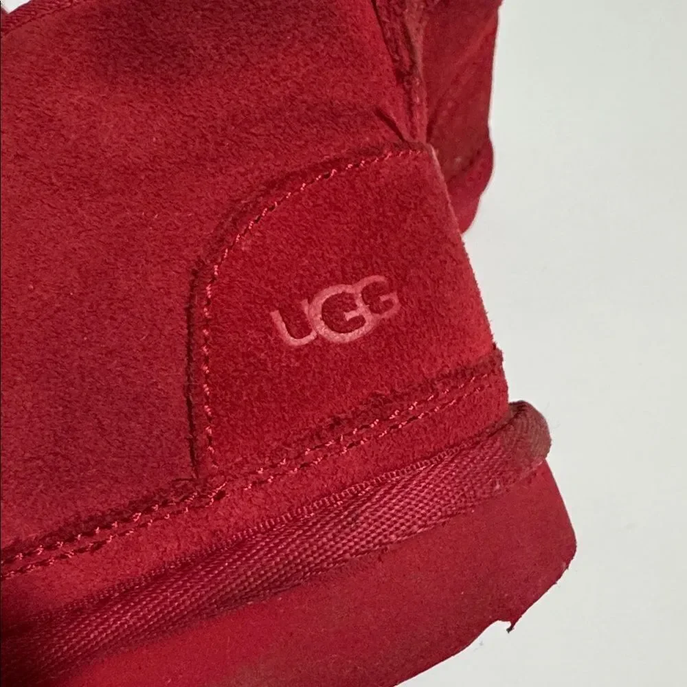 UGG Kids Red Suede Boots EUC